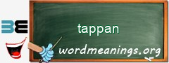 WordMeaning blackboard for tappan